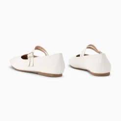 Ballerines Luce Blanches A Doubles Brides