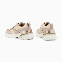 Baskets Alexane Lilas Et Rose Gold A Semelle Epaisse