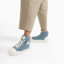 Baskets Eclair Alba Montantes Bleu-Gris