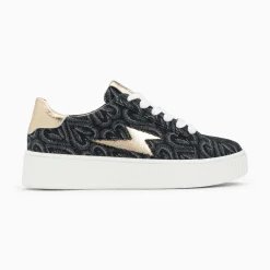 Baskets Eclair Enola Noir Coeur A Lacets