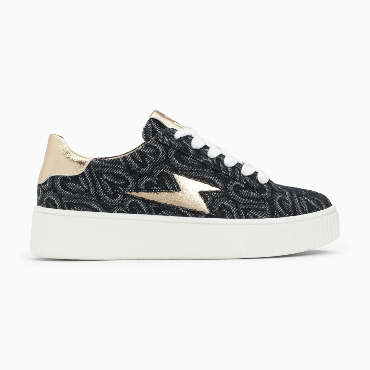 Baskets Eclair Enola Noir Coeur A Lacets