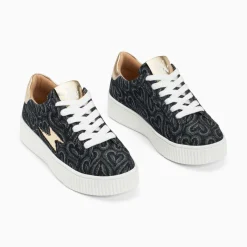 Baskets Eclair Enola Noir Coeur A Lacets