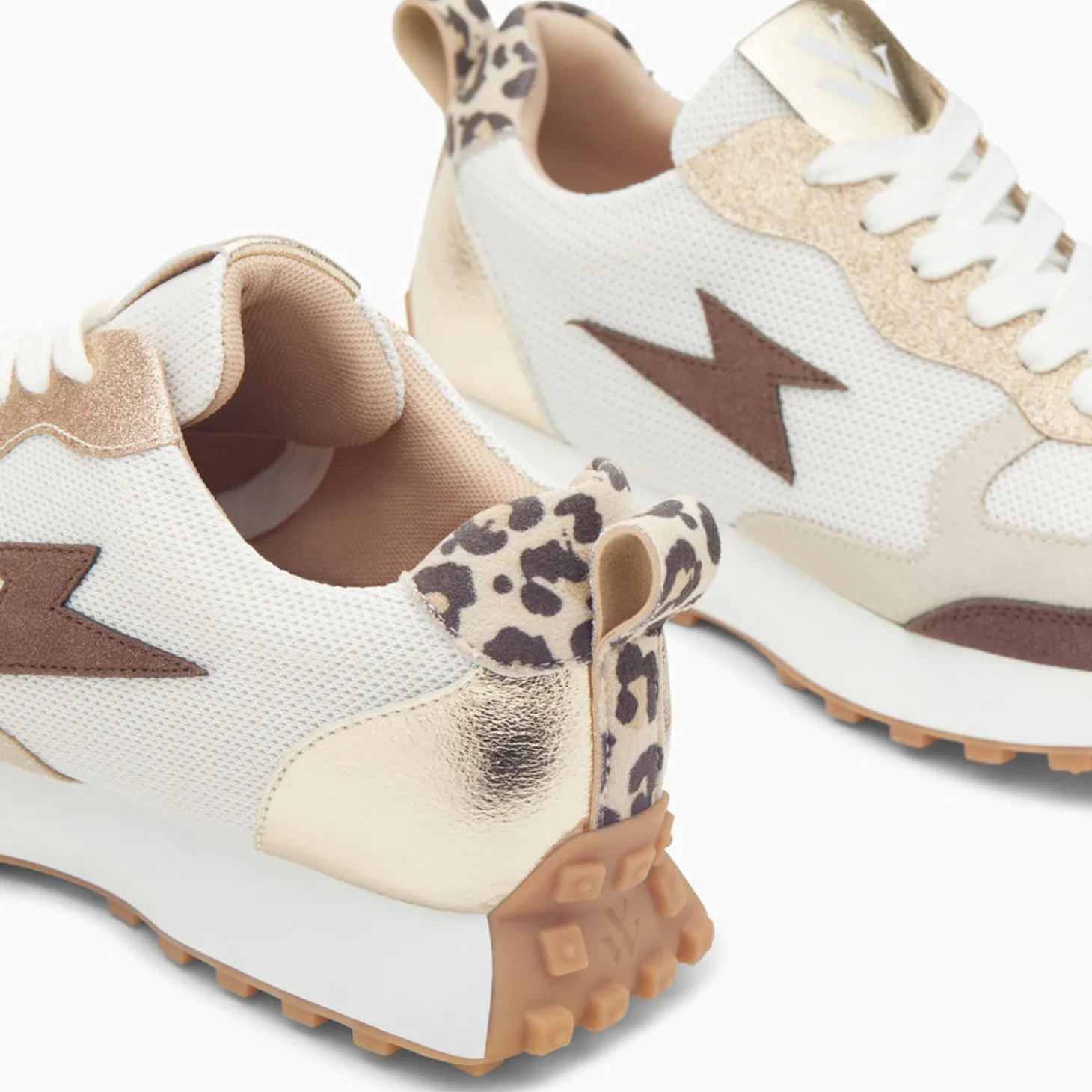 Baskets Eclair Kezia Beiges A Semelle Running