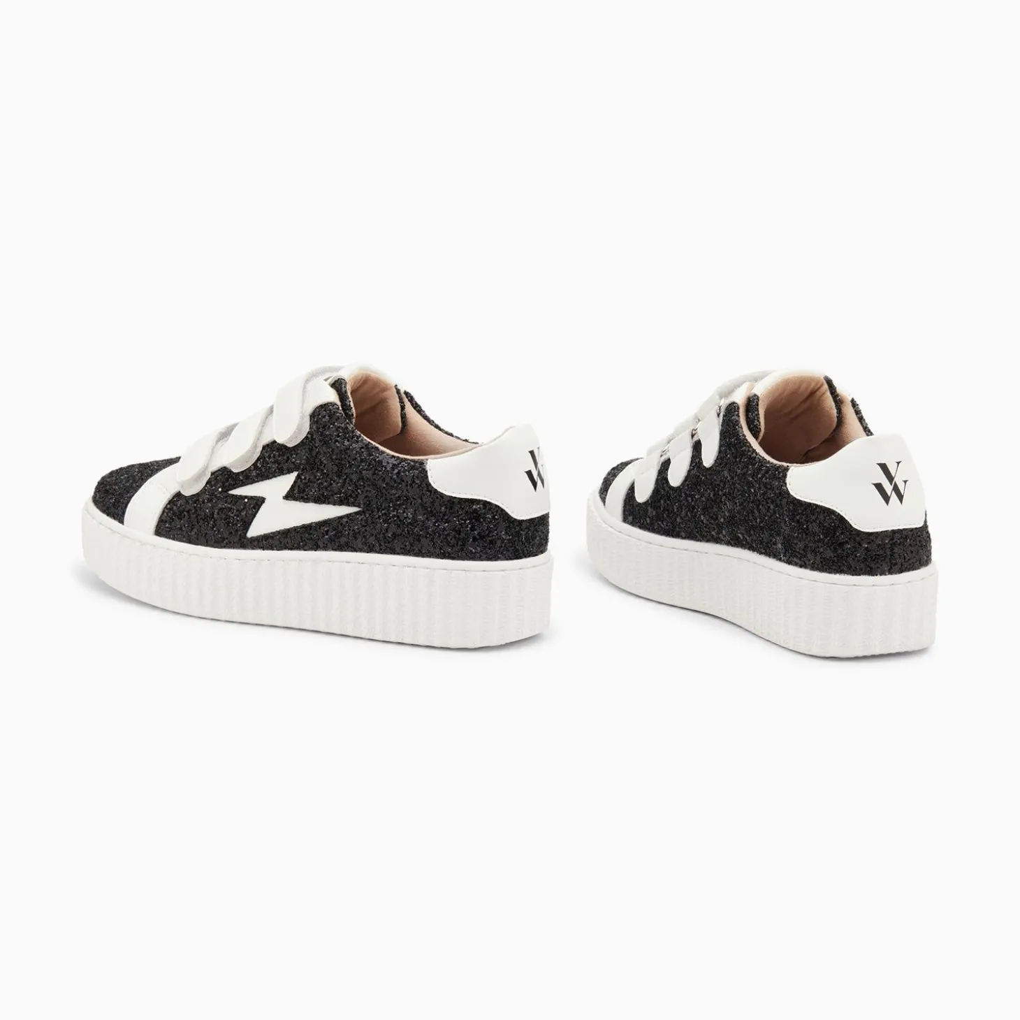 Baskets Eclair Marielle A Paillettes Noires