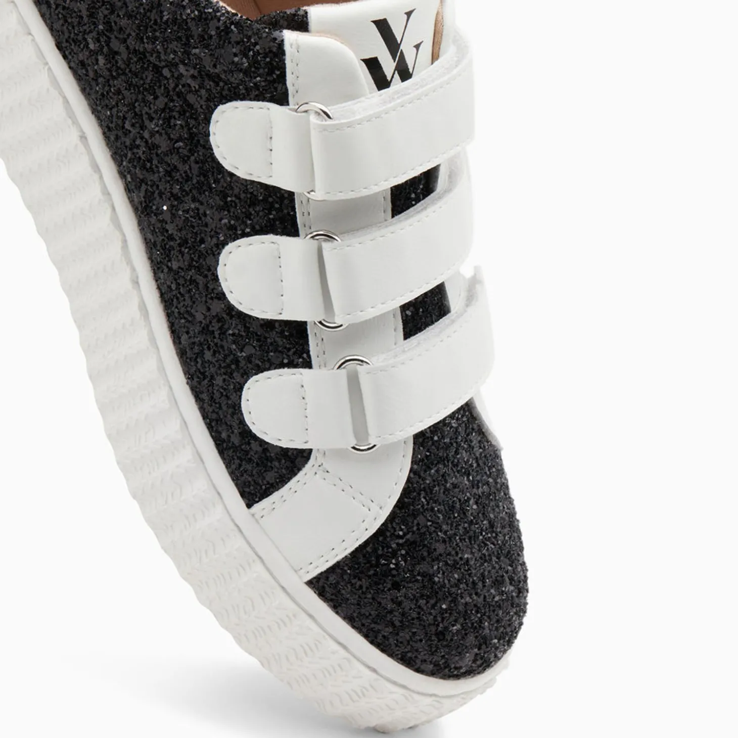 Baskets Eclair Marielle A Paillettes Noires