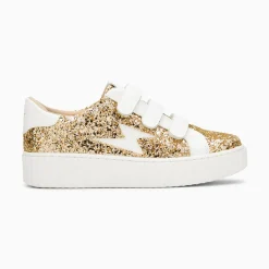 Baskets Eclair Marielle A Paillettes Or