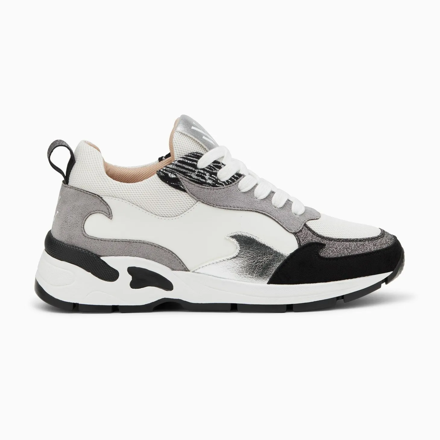 Baskets Flamme Arya Blanc Et Gris