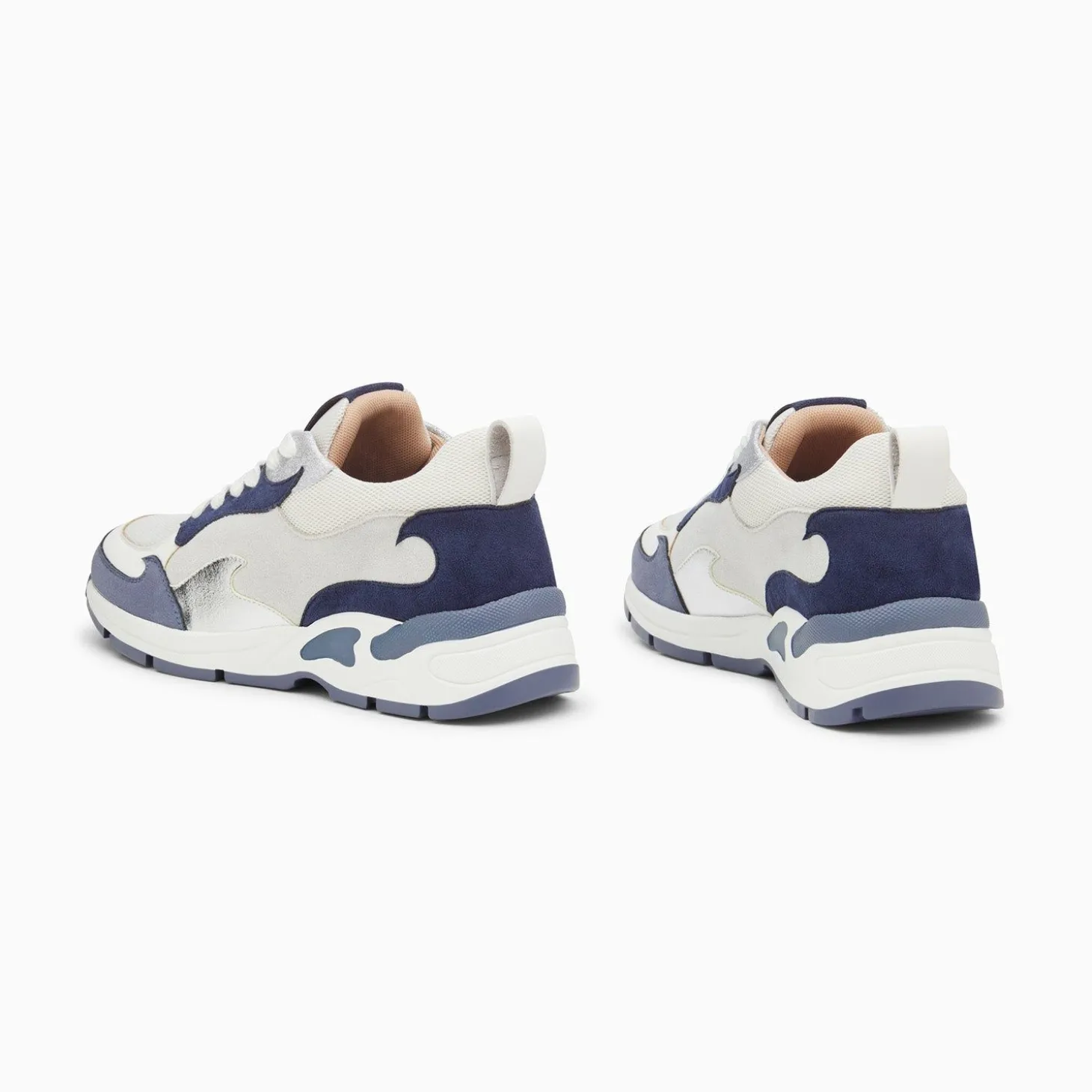 Baskets Flamme Arya Gris Et Bleu