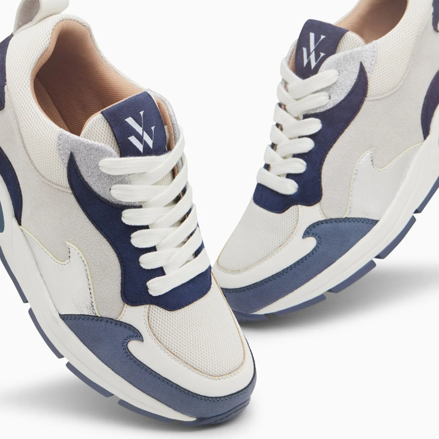 Baskets Flamme Arya Gris Et Bleu