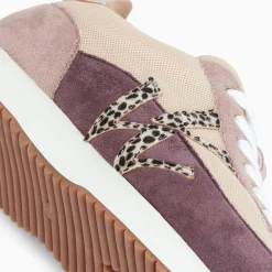 Baskets Monogramme Adelie Violet Et Beige A Semelle Running