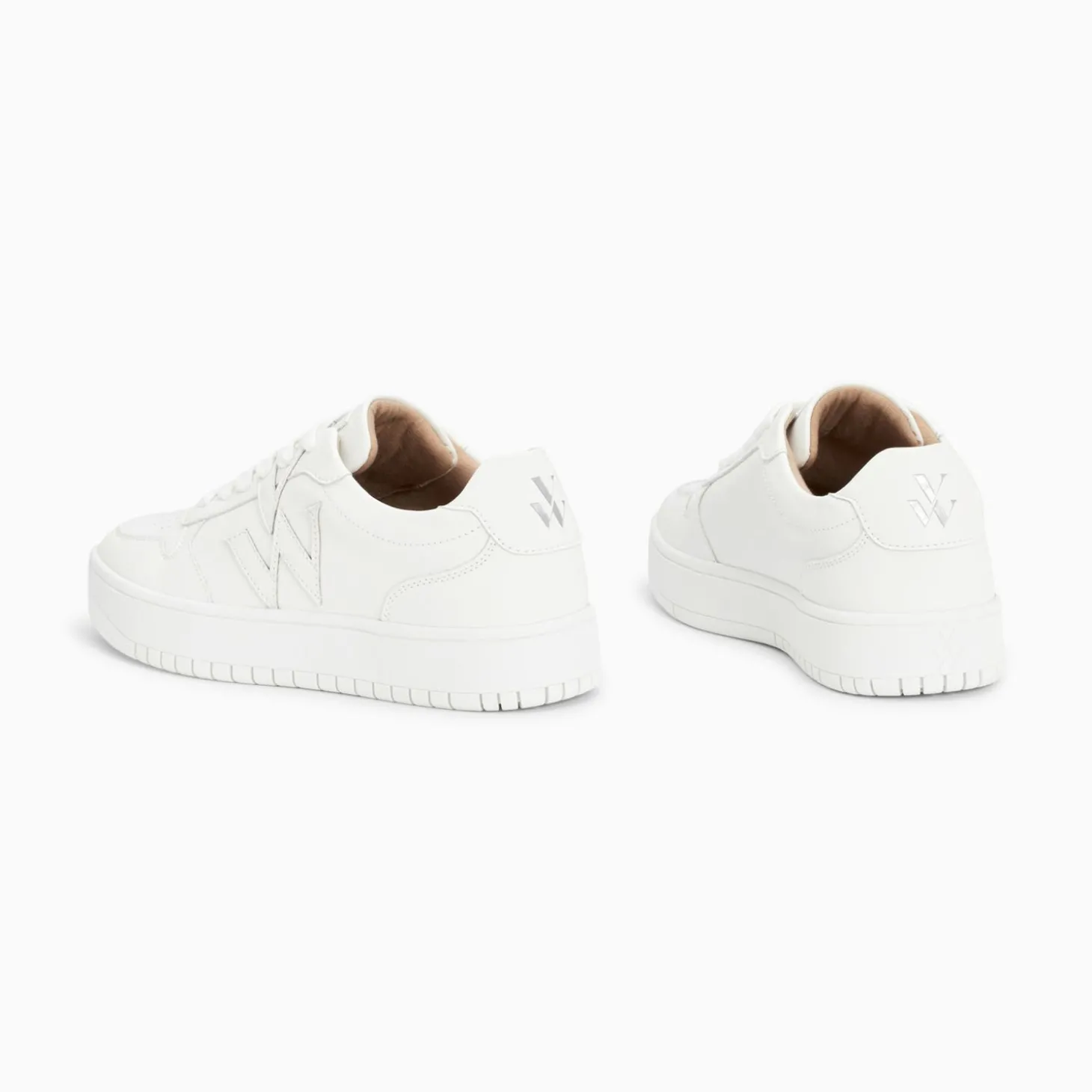 Baskets Monogramme Calie Blanches Monochrome