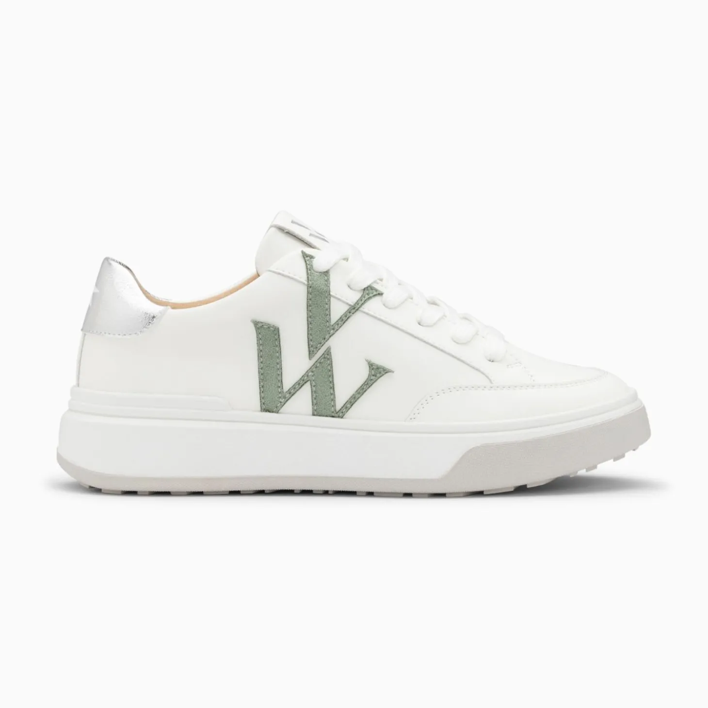 Baskets Monogramme Candice Blanc Et Vert