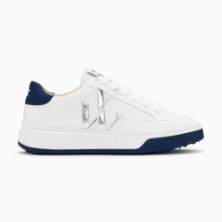Baskets Monogramme Candice Blanc Et Bleu