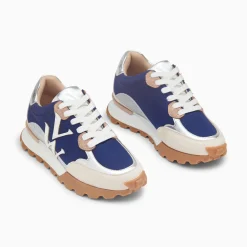 Baskets Monogramme Caterina Bleu A Semelle Running