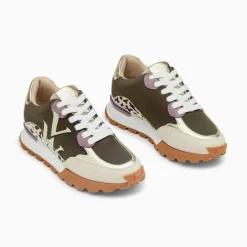 Baskets Monogramme Caterina Kaki A Semelle Running