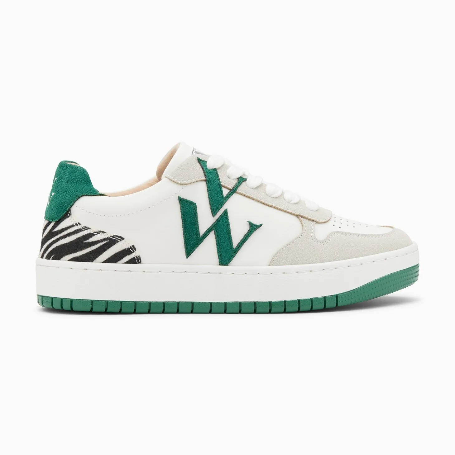Baskets Monogramme Esmee Blanc Et Vert