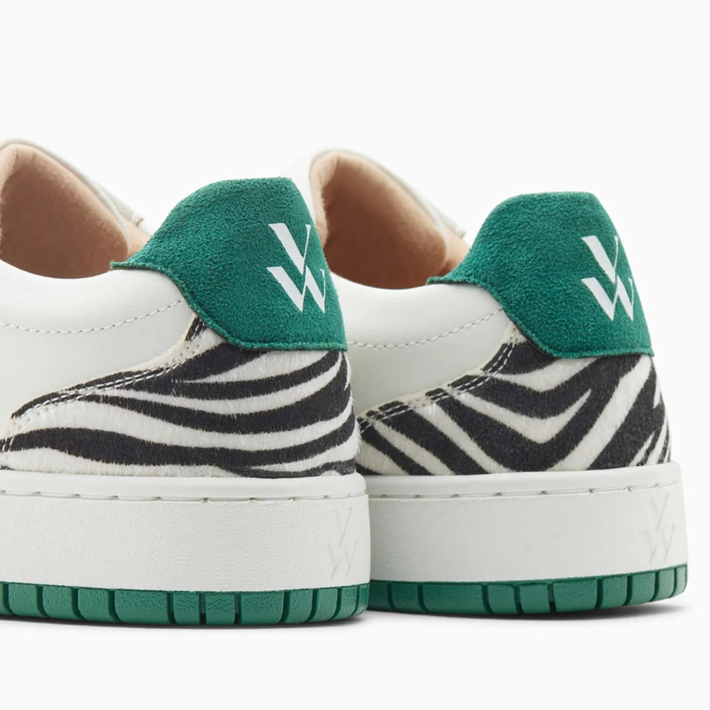 Baskets Monogramme Esmee Blanc Et Vert