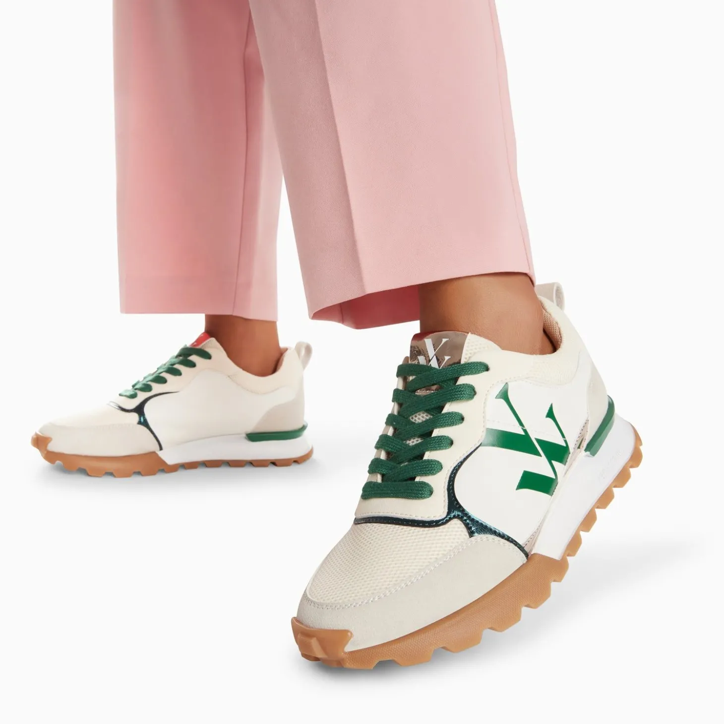 Baskets Monogramme Ombeline Vertes A Semelle Running