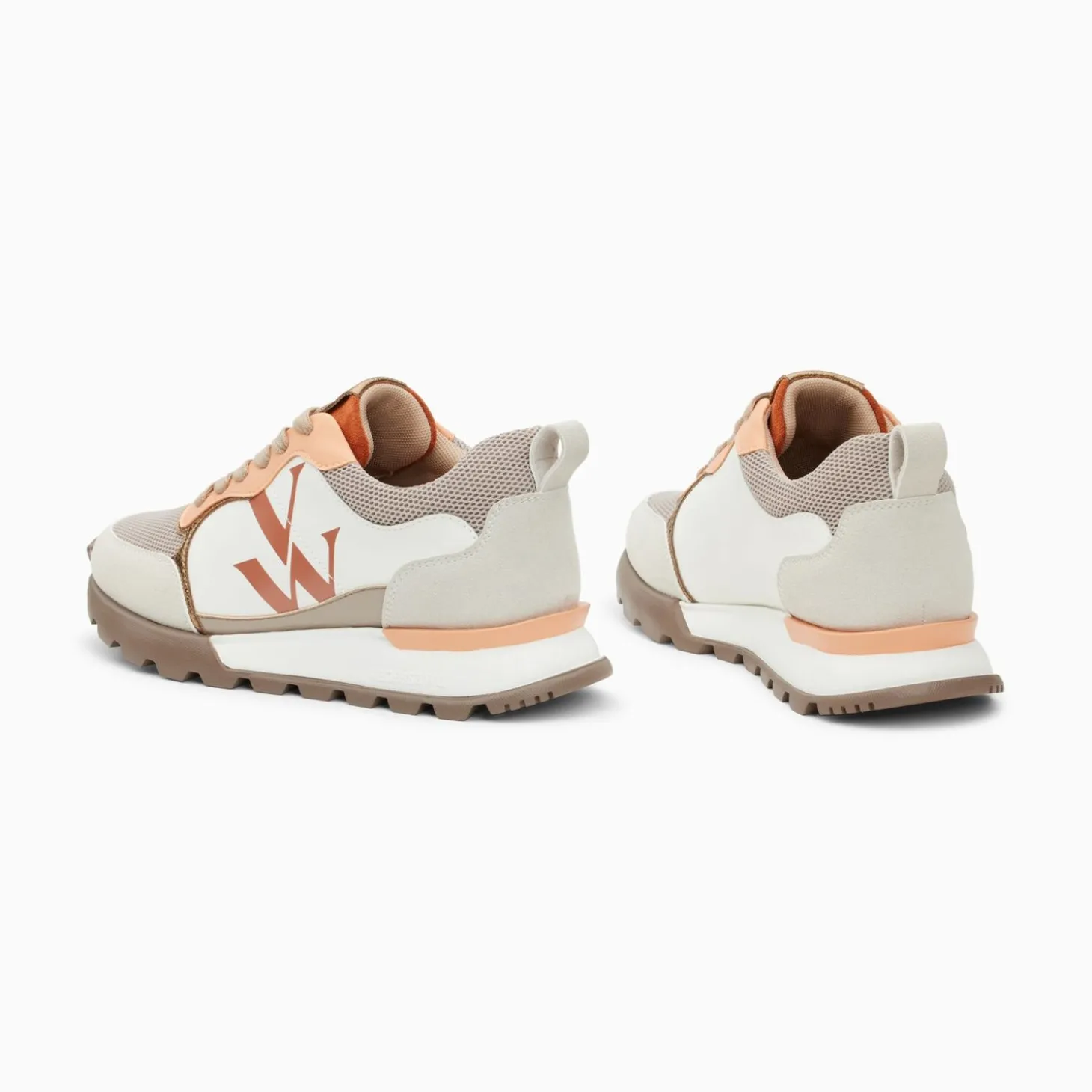 Baskets Monogramme Ombeline Orange A Semelle Running