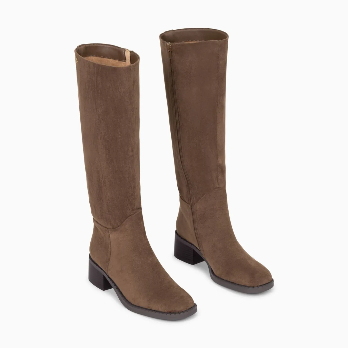 Bottes Irina Taupe En Suedine