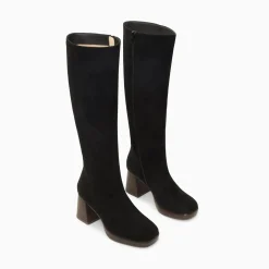 Bottes Nia Noires A Talon Bois