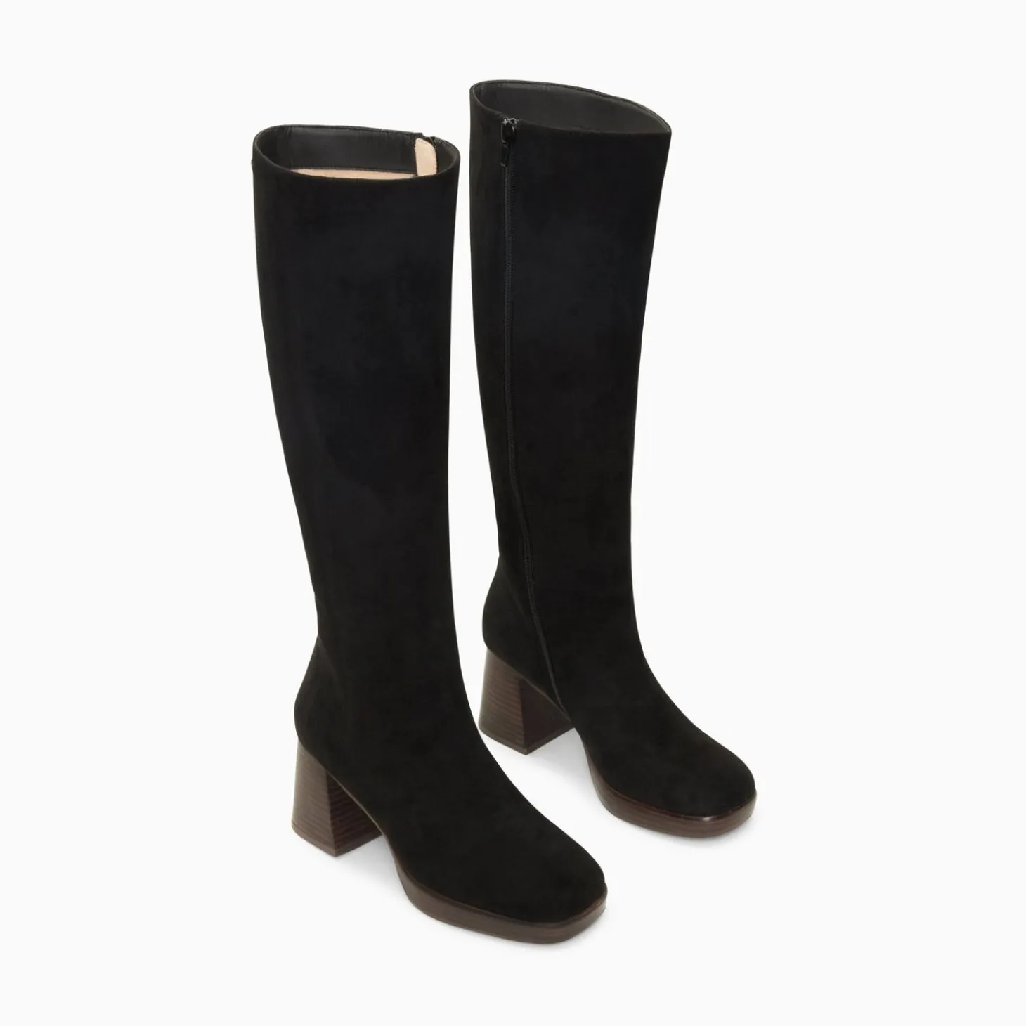 Bottes Nia Noires A Talon Bois