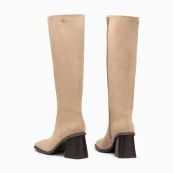 Bottes Rita Beiges A Talon Trapeze