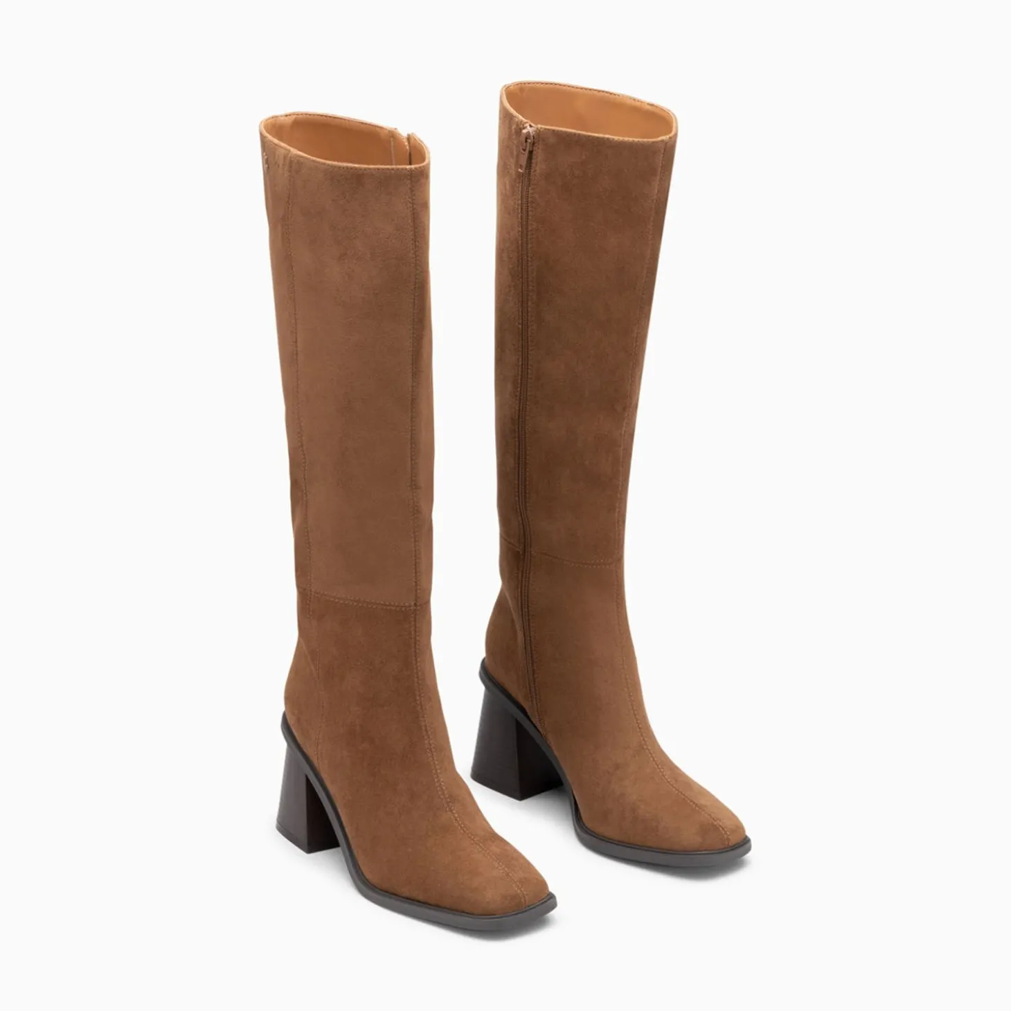 Bottes Rita Camel A Talon Trapeze