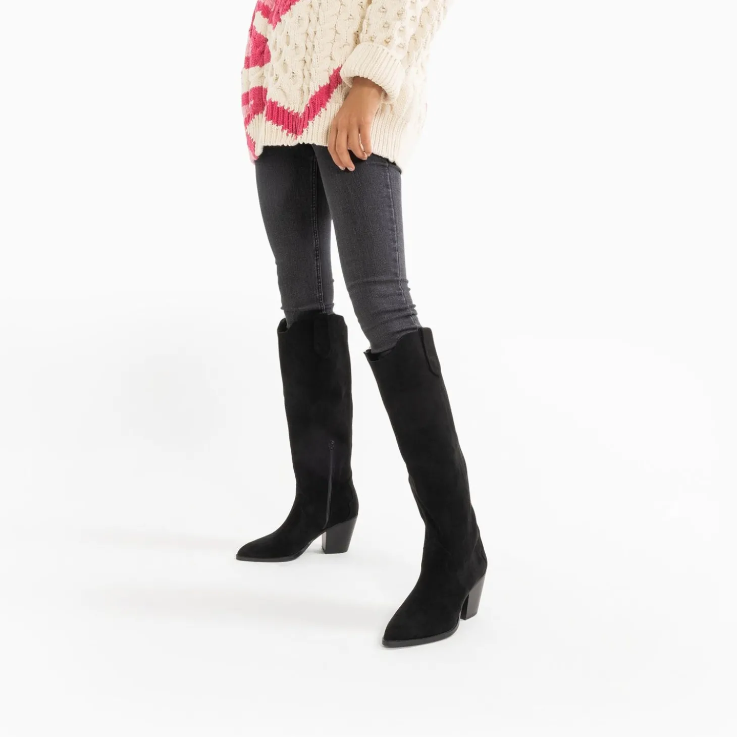 Bottes Santiags Sharon Noires A Talon