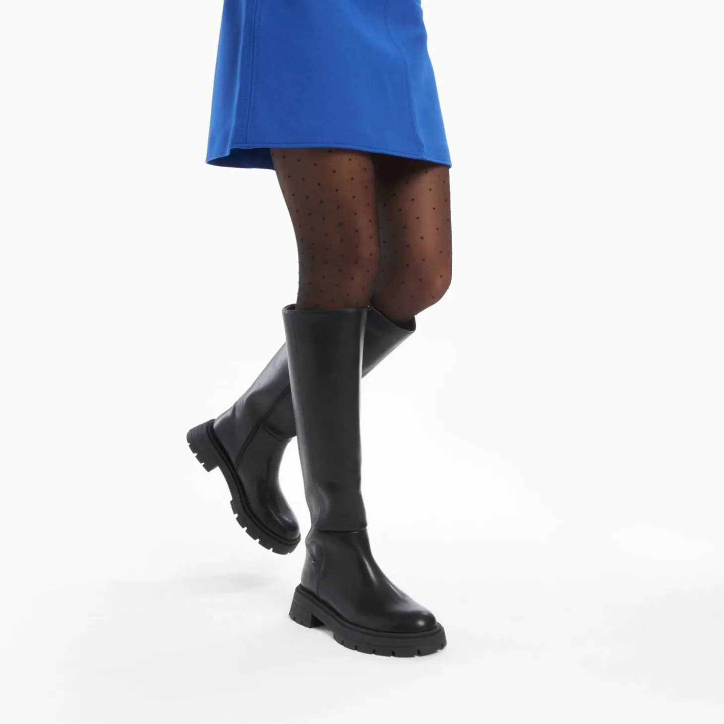 Bottes Sofia Noires A Semelle Crantee