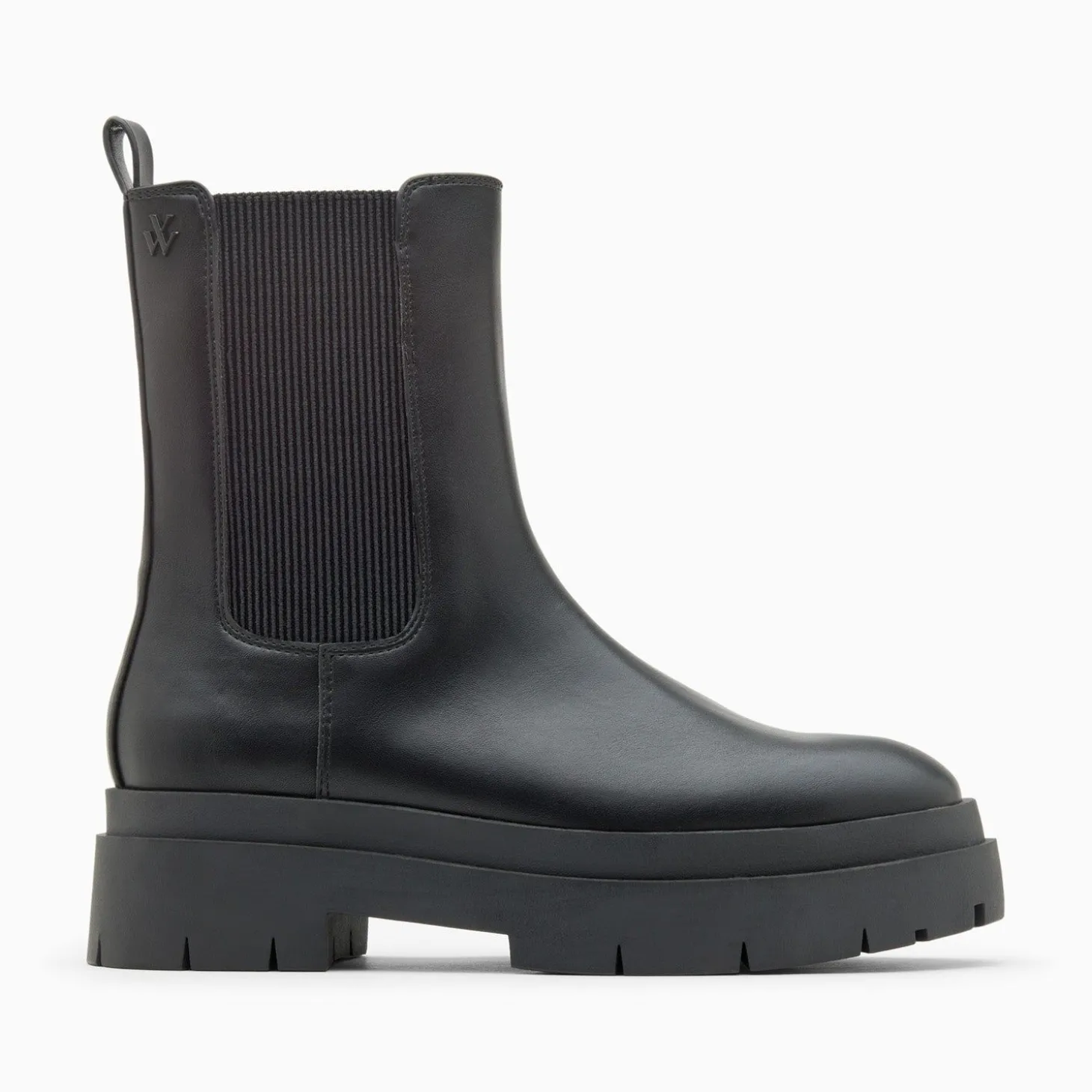 Bottines Chelsea Oceane Noires A Plateforme Crantee