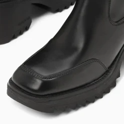 Bottines De Pluie Lea Noires A Talon Crante