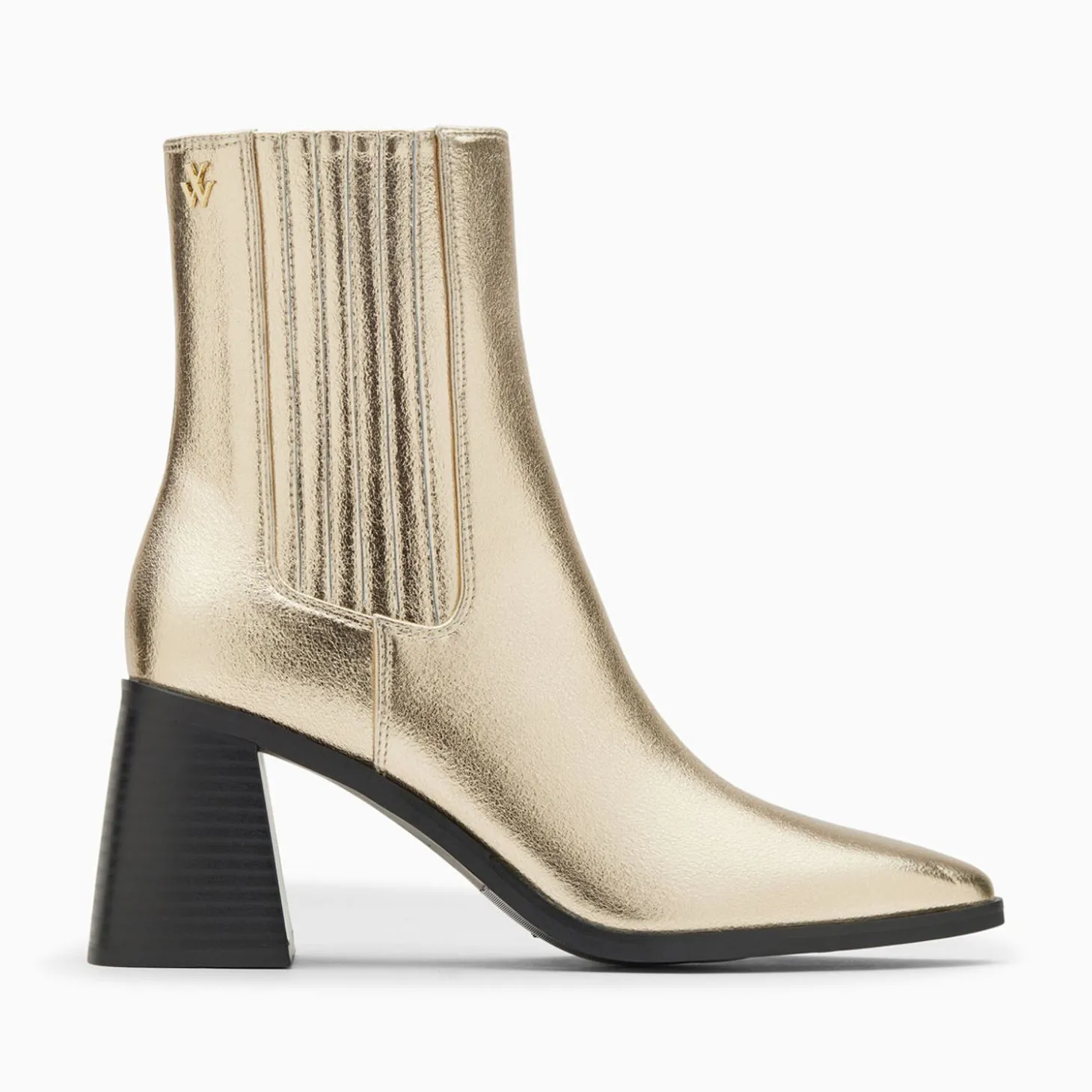 Bottines Montantes Taylor Or A Talon Trapeze