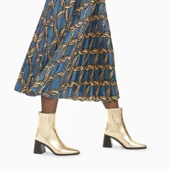 Bottines Montantes Taylor Or A Talon Trapeze