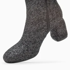 Bottines Pailletees Londres Noires A Talon