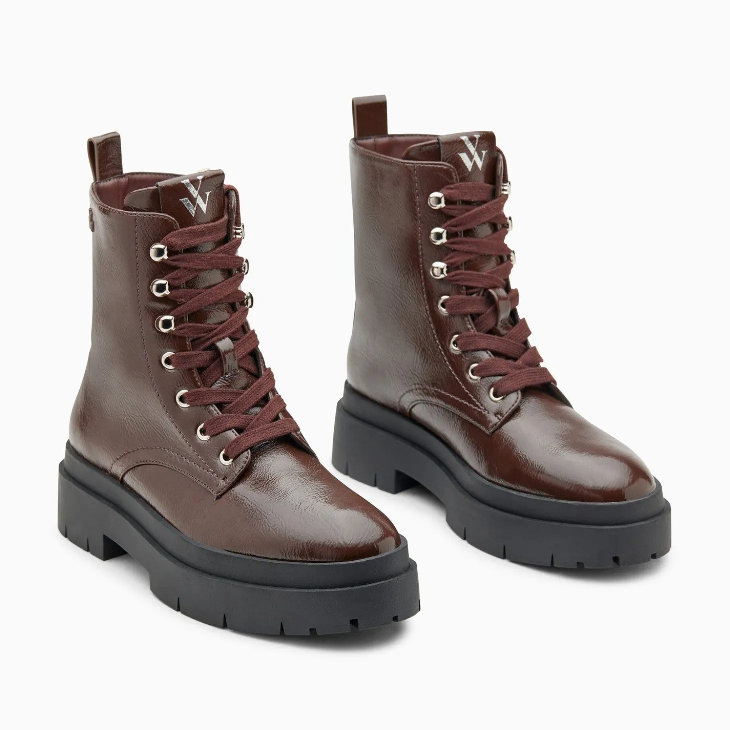 Bottines Rangers Madison Marron A Plateforme Crantee
