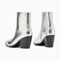 Bottines Santiags Dina Argent A Talon
