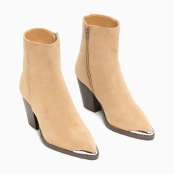 Bottines Santiags Jenn Beiges A Talon