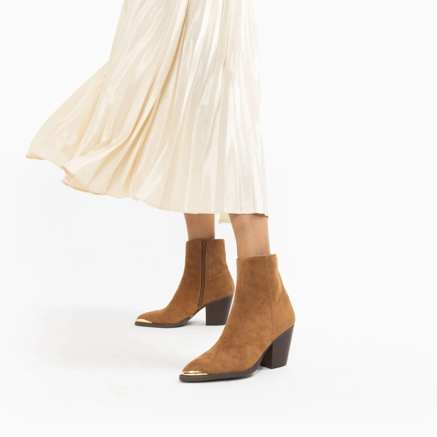 Bottines Santiags Jenn Camel A Talon