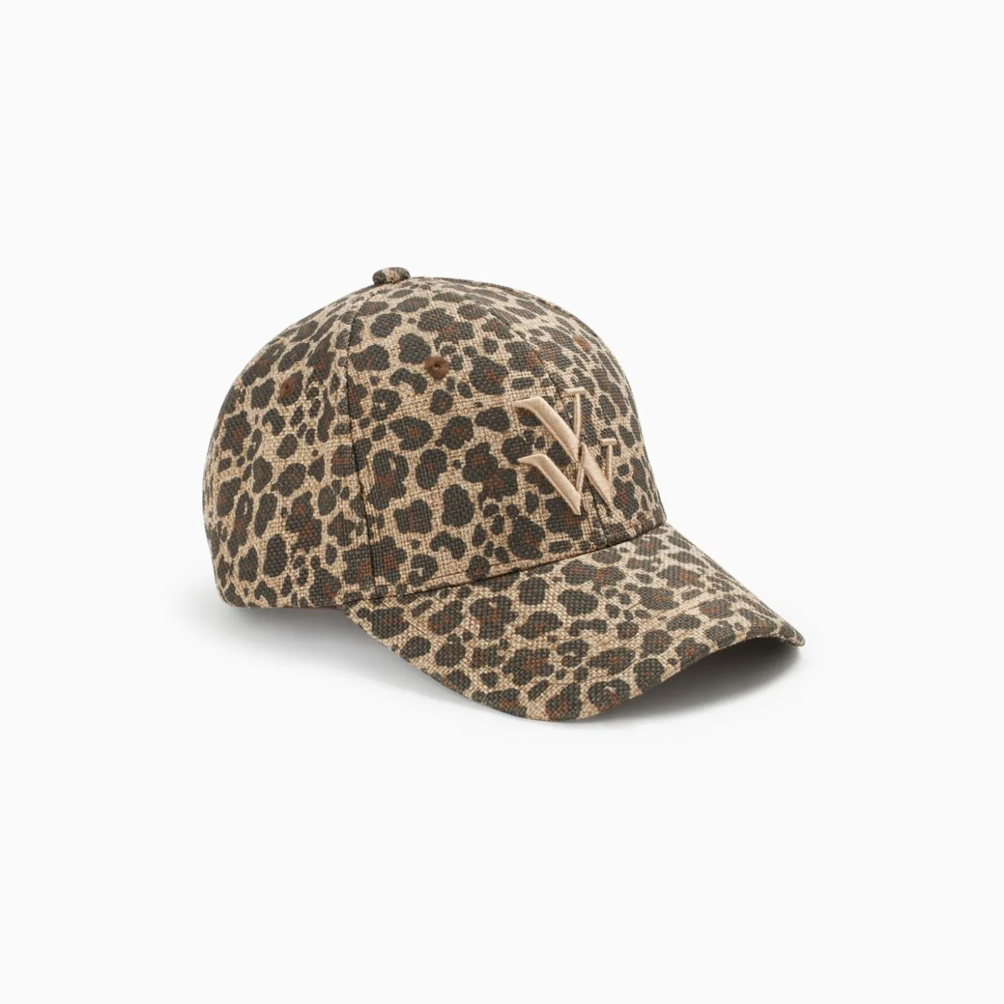 Casquette Clem Leopard A Monogramme Brode