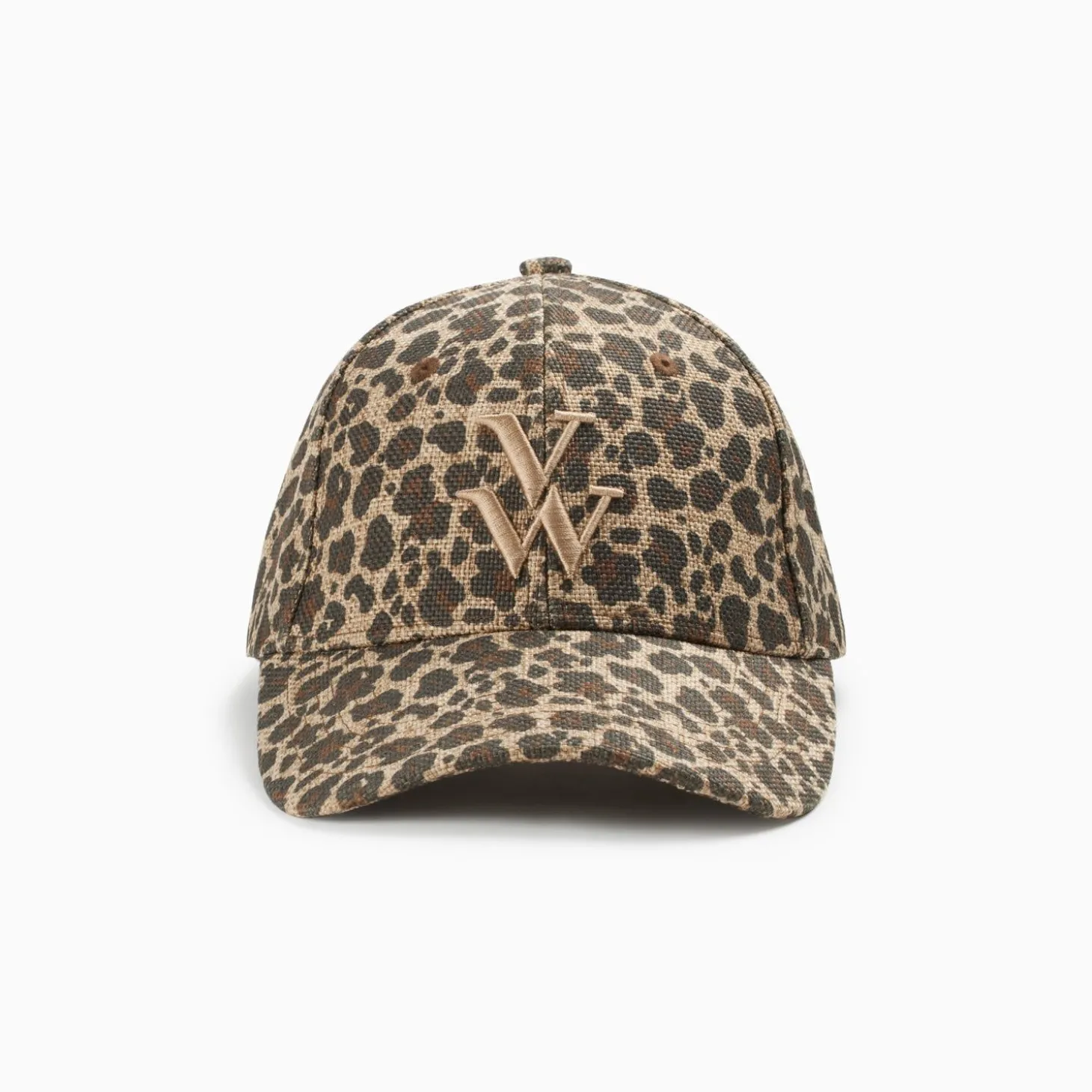 Casquette Clem Leopard A Monogramme Brode