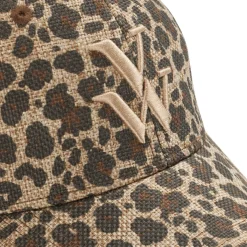 Casquette Clem Leopard A Monogramme Brode