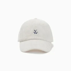 Casquette Jess Ivoire En Velours Cotele