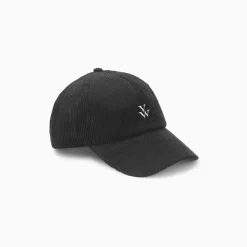 Casquette Jess Noire En Velours Cotele