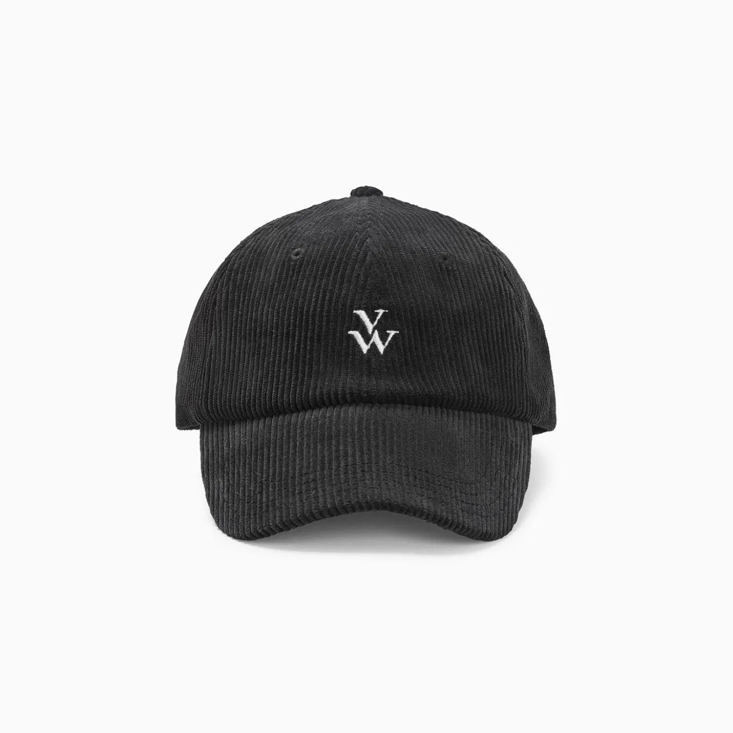 Casquette Jess Noire En Velours Cotele