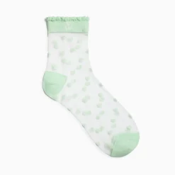 Chaussettes A Pois Vertes Prescription Lab X Vanessa Wu