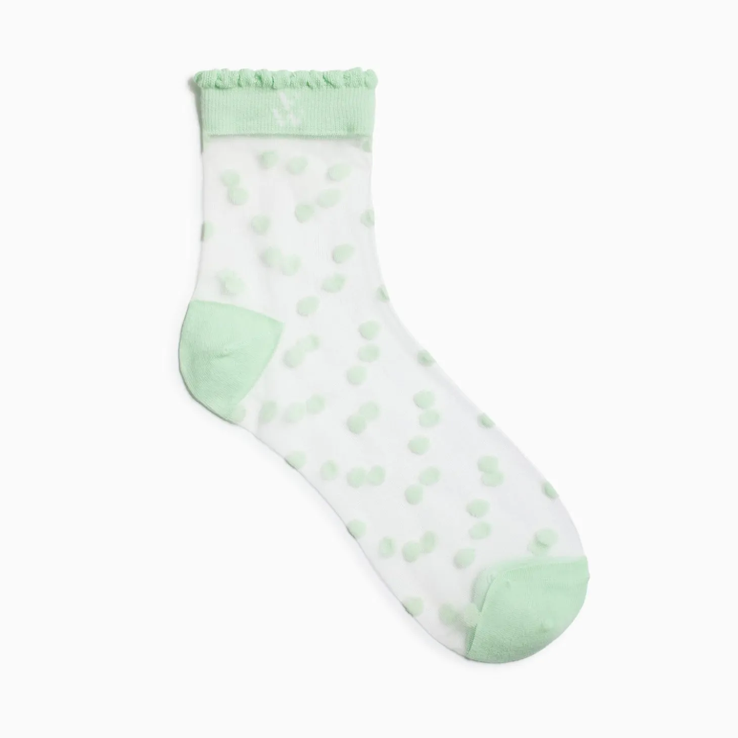 Chaussettes A Pois Vertes Prescription Lab X Vanessa Wu