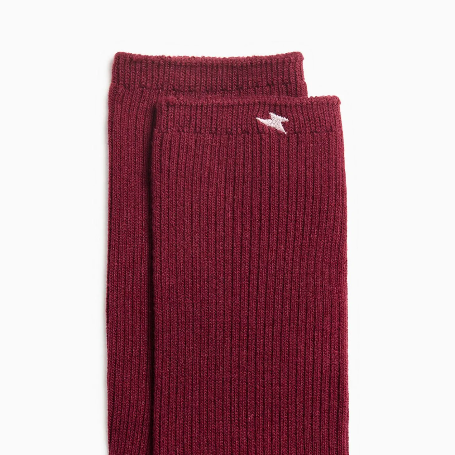 Chaussettes Ella Bordeaux Cotelees