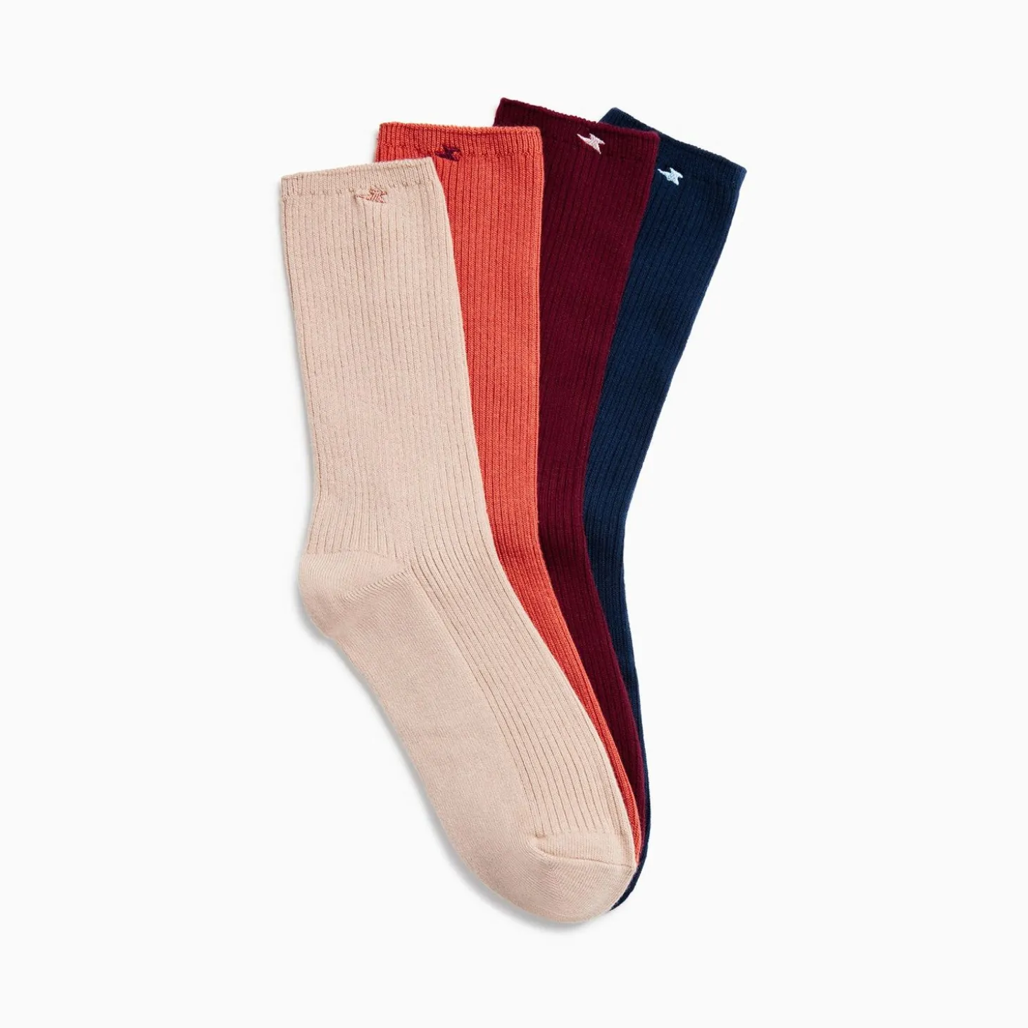 Chaussettes Ella Brique Cotelees