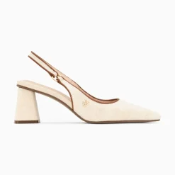 Escarpins Slingback Lara Beiges A Bout Pointu